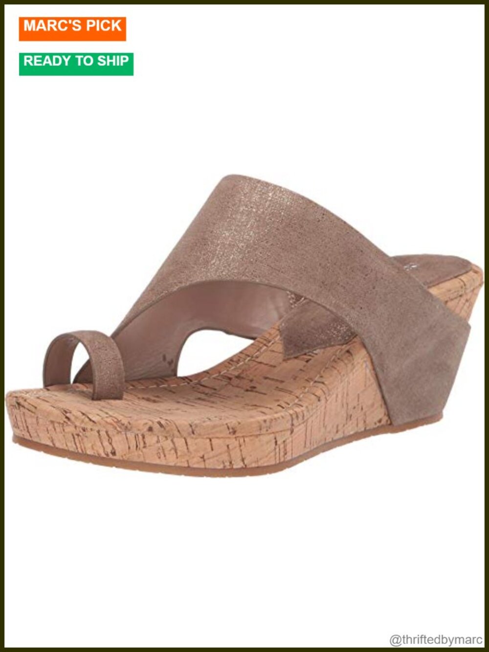 Women's Leather Wedge Sandals, Memory Foam, Lightweight, Casual Dress